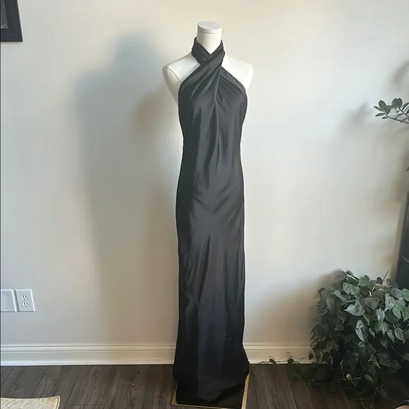 Show Me Your MuMu | Dresses | Show Me Your Mumu Jasmine Halter Form Fitting  Maxi Dress Womens Black Size S | Poshmark